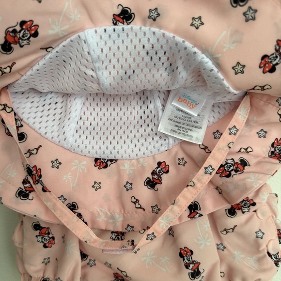 Disney Baby Minnie Mouse Sun Hat and Swim Diaper 2 Piece Set Size 18 Months NWT - Picture 7 of 11
